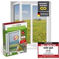 EasyMaxx Fenster-Moskitonetz Magic Klick Schwarz