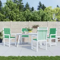 VidaXL Gartenstuhlauflagen 4 Stk. Grün 100x50x3 cm