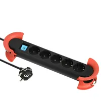 Bachmann Steckdosenleiste 5-fach 5 m Schwarz/Rot 1 St.
