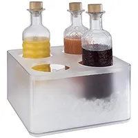 APS 93230 Kühlbox "FROSTY" - Transparente Eisbox mit herausnehmbarem
