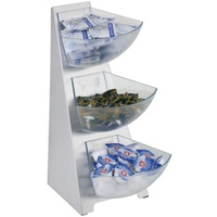 APS Multi-Rack, 3-stufig Gestell mit 3 Schütten aus transparent