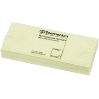 SOENNECKEN Haftnotiz 5830 Recycling 50x40mm 100Blatt gelb 6 St./Pack.