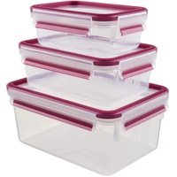 Emsa Vorratsdose Clip&Close 3tlg. Kunststoff Rosa