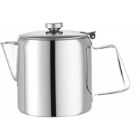 HENDI Kaffee-/Teekanne mit Klappdeckel, Kaffeekanne, Wasserkessel Tropfwasserkocher, Kaffee, 1,5L,