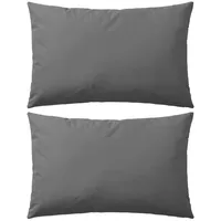 VidaXL Gartenkissen 2 Stk. 60 x 40 cm Grau