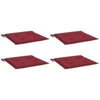 VidaXL Gartenstuhl-Kissen 4 Stk. Weinrot 50x50x3 cm Oxford-Gewebe
