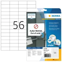 Herma Adressetiketten 5080 Weiß 52,5 x 21,2 mm 25