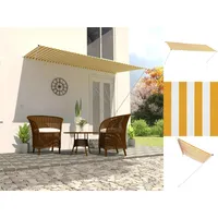 VidaXL Einziehbare Markise 300×150 cm Gelb und Weiß