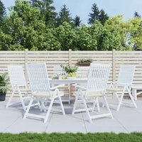 VidaXL Gartenstuhl-Kissen 6 Stk. Creme 40x40x4 cm Oxford-Gewebe