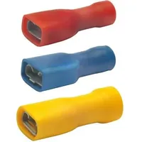 Klauke Flachsteckhülsen, PVC-vollisoliert, 1,5-2,5mm2 2,8x0,8mm, 100 Stück