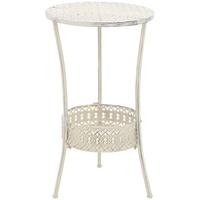 VidaXL Bistrotisch Vintage-Stil  Ø 40 x 70 cm weiß