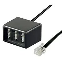 Goobay Telefon (analog) Adapterkabel [1x RJ11-Stecker - 1x TAE-NFN-Buchse]
