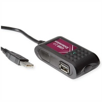 Value USB 2.0 Verlängerung, 2fach, schwarz, 5 m