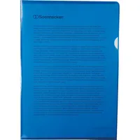 SOENNECKEN Sichthülle 1514 DIN A4 PP blau 100 St./Pack.