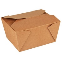 Papstar 50 Lunchboxen, Pappe Pure 750 ml, 6,3 cm