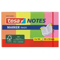 Tesa Marker Notes Haftmarker neonfarben 50 Blätter (56691-00000-01)