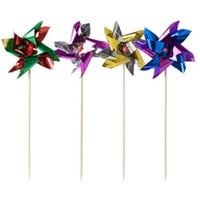 Papstar Deko-Picker Windmühle 17,5 cm farbig sortiert