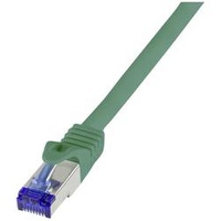 Logilink C6A045S RJ45 CAT 6a S/FTP Grün 1St.