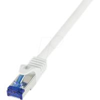 Logilink C6A031S RJ45 CAT 6a S/FTP Weiß 1 m