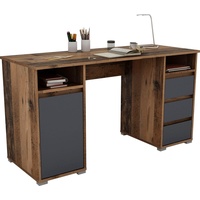 ByLIVING Schreibtisch Lobo, Old Wood anthrazit,