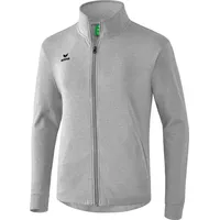 Erima Unisex Basic Sweatjacke, Hellgrau Melange, M