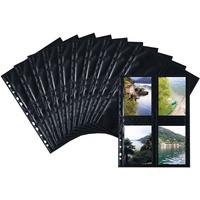 Herma Fotosichthüllen Fotophan 9x13 cm schwarz genarbt