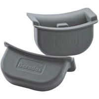 Berndes Thermogriffe aus Silikon, 2 Stück, Hitzeschutz, grau, 002009,