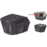 Basil Keep Dry L Regenhaube für Fahrradkorb grau