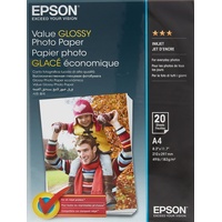 Epson Value Glossy Fotopapier glänzend weiß, A4, 20 Blatt