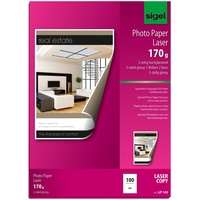 Sigel Fotopapier für Farblaser, A4, 100 Blatt (LP 142)