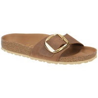 Birkenstock Madrid Big Buckle Nubukleder geölt schmal cognac 36