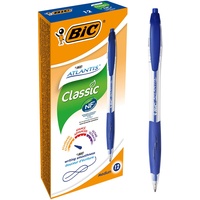 BIC Atlantis Classic Kugelschreiber blau/transparent, 12er-Pack (8871311)