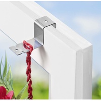 Maximex Fensterhaken 2er Set, für Fensterrahmen bis 1,8 cm