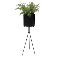 DanDiBo Ambiente DanDiBo Blumenständer mit Topf Metall Schwarz 80