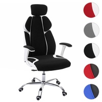 Heute wohnen B√orostuhl HWC-F12, Schreibtischstuhl Drehstuhl Racing-Chair, Sliding-Funktion Stoff/Textil