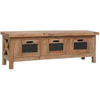 VidaXL TV-Schrank mit 3 Schubladen 120×30×40 cm Massivholz Mahagoni