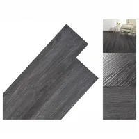 VidaXL PVC-Fliesen Nicht Selbstklebend 5,26 m2 2 mm Schwarz