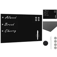 VidaXL Magnettafel Wandmontage Glas 50x30 cm