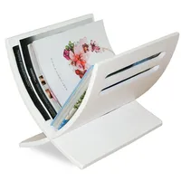 Homestyle4u Zeitungsständer, Braun, Naturmaterialien, 37x33x22 cm, Ordnen & Aufbewahren,