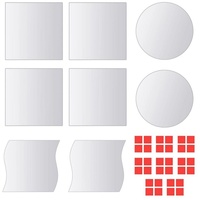 VidaXL 8-tlg. Spiegelfliesen-Set Verschiedene Formen Glas