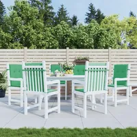 VidaXL Gartenstuhlauflagen 6 Stk. Grün 100x50x3 cm