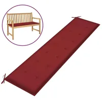 VidaXL Gartenbank-Auflage Weinrot 200x50x3 cm Oxford-Gewebe