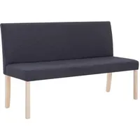 VidaXL Sitzbank 139,5 cm Dunkelgrau Polyester