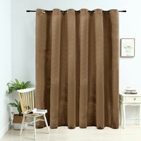 VidaXL Verdunkelungsvorhang mit Metallösen Samt Beige 290 x 245