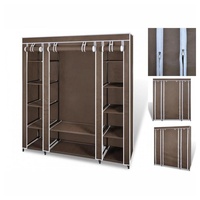 VidaXL Stoffschrank mit Fächern und Stangen 150 × 176