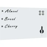 VidaXL Magnettafel Wandmontage Glas 50x30 cm