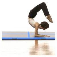 VidaXL Aufblasbare Gymnastikmatte mit Pumpe 500x100x10 cm PVC Blau