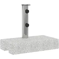 VidaXL Schirmständer Granit 25 kg Grau
