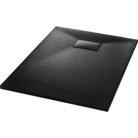 VidaXL Duschwanne SMC Schwarz 100×70 cm