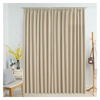 VidaXL Verdunkelungsvorhang mit Haken Beige 290 x 245 cm